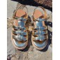 Sandales femme Jelina gold vernis