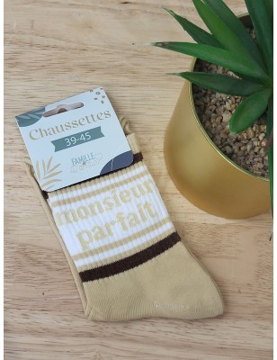 Chaussettes "monsieur parfait" beiges