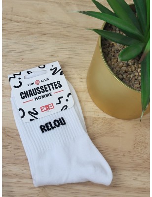 Chaussettes "relou" blanches