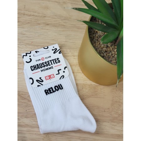 Chaussettes "relou" blanches