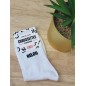 Chaussettes homme "relou" blanches