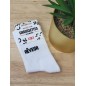 Chaussettes homme "reveur" blanches