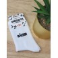 Chaussettes homme "raleur" blanches