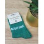 Chaussettes à paillettes "bouffonne" vertes