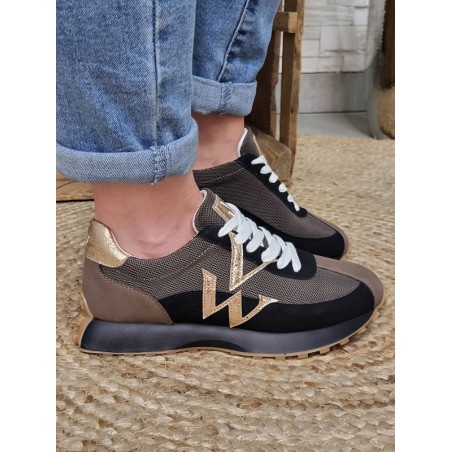 Baskets femme sneakers Vanessa Wu Pia noires