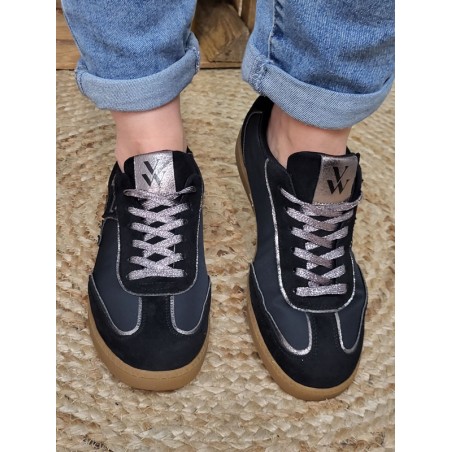 Baskets femme sneakers Vanessa Wu Suzanne noires
