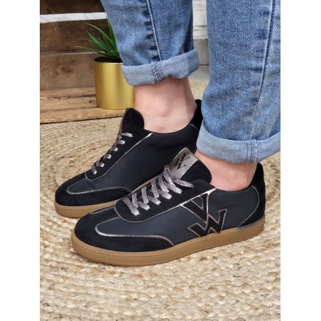 Baskets femme sneakers Vanessa Wu Suzanne noires