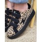 Baskets femme éclair Vanessa Wu Alia leopard
