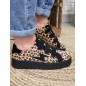 Baskets femme éclair Vanessa Wu Alia leopard