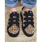 Baskets femme éclair Vanessa Wu Alia leopard