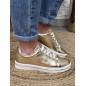 Baskets femme Guess Stasey dorées