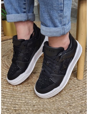 Baskets femme Guess Delove noires