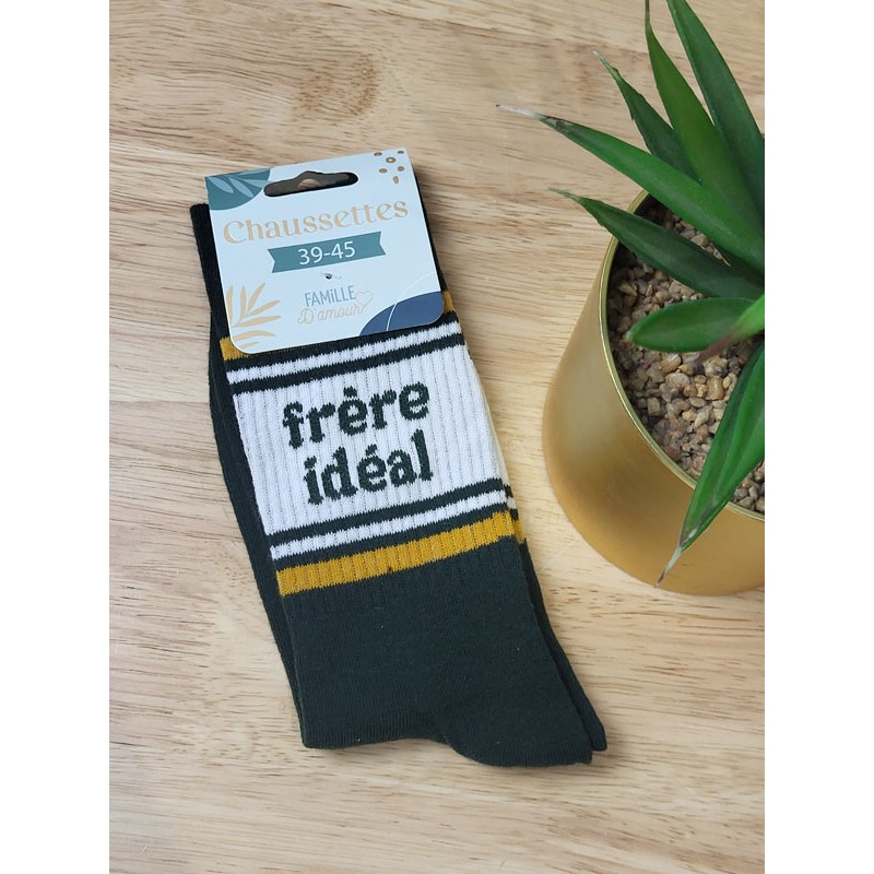 Chaussettes homme "frere ideal" vertes