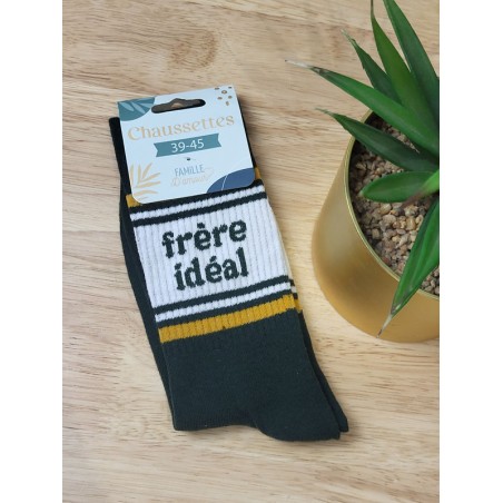 Chaussettes homme "frere ideal" vertes