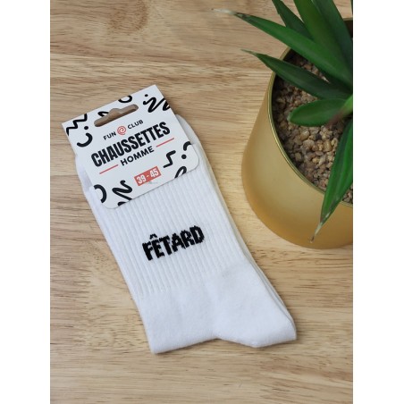 Chaussettes homme "fetard" blanches