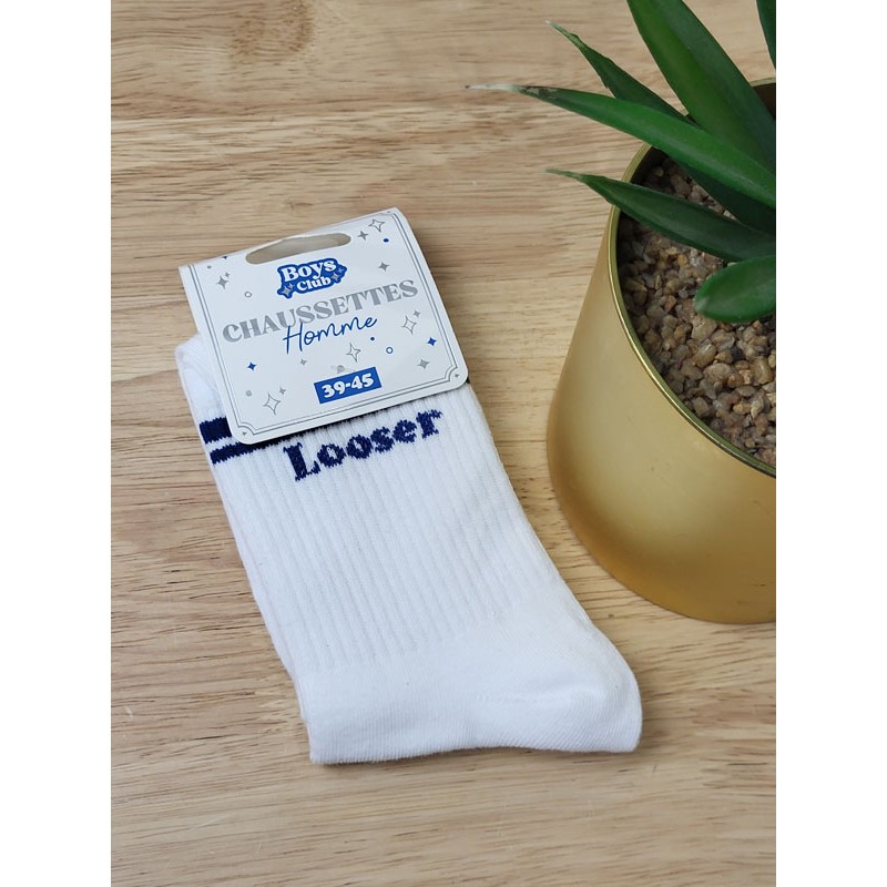 Chaussettes homme "looser" blanches