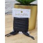 Lacets à paillettes noirs