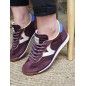 Baskets femme Victoria Saturno Low cuir bordeaux Baskets femme Victoria Saturno Low cuir bordeaux