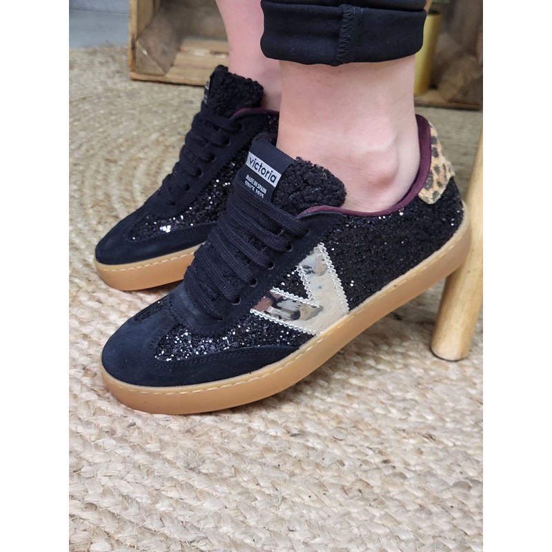 Baskets femme Victoria berlin ciclista low cuir noires Baskets femme Victoria berlin ciclista low cuir noires