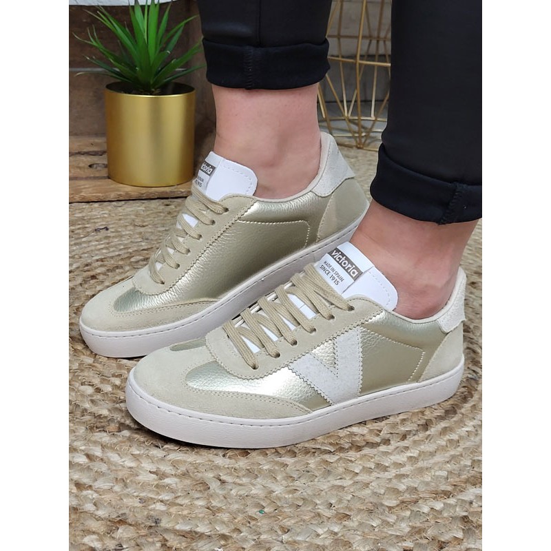 Baskets femme Victoria Berlin ciclista dorées Baskets femme Victoria Berlin ciclista dorées