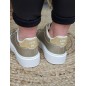 Baskets femme sneakers LPB Manon dorées Baskets femme sneakers LPB Manon dorées