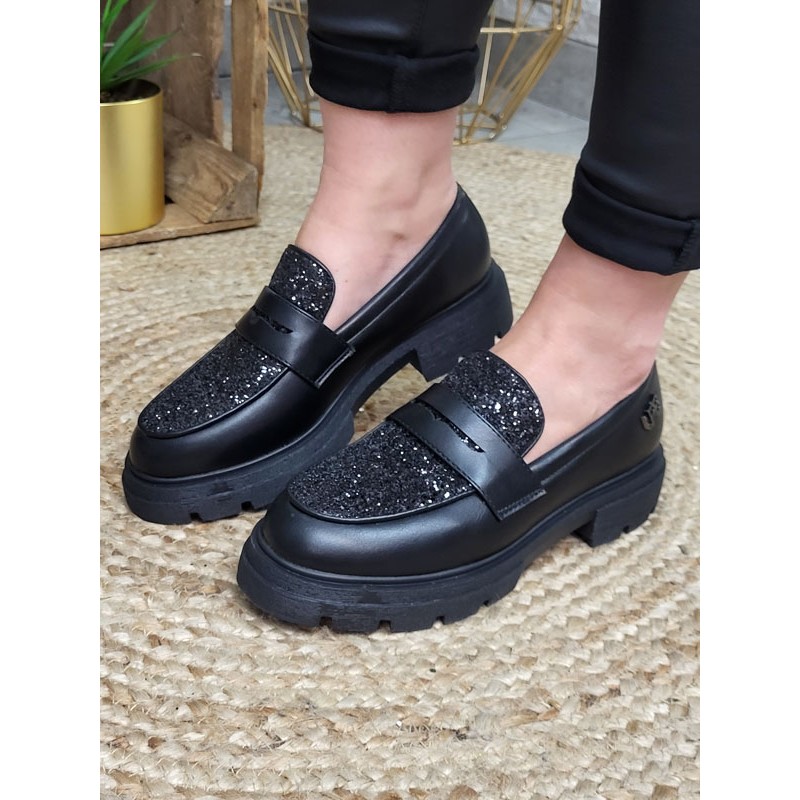 Mocassins femme LPB Malina noirs