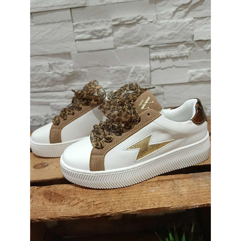 Baskets femme Vanessa Wu Milie blanches