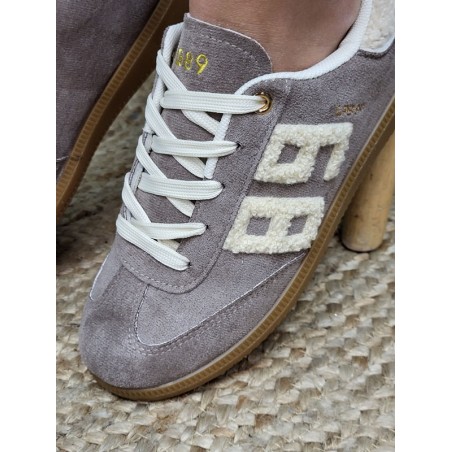 Baskets femme LPB Maria taupe