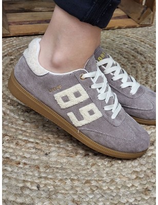 Baskets femme LPB Maria taupe