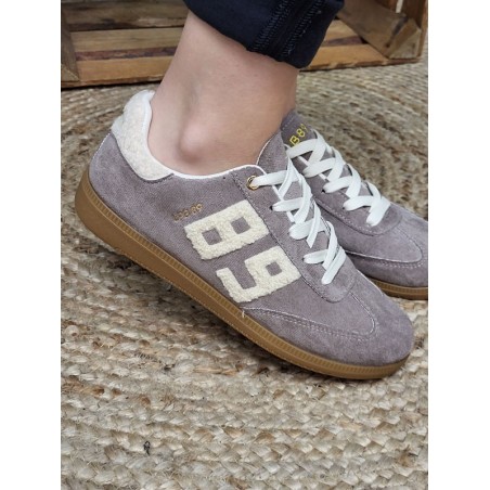Baskets femme LPB Maria taupe