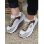 Baskets femme sneakers LPB Miria beiges