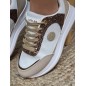 Baskets femme sneakers LPB Miria beiges