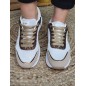 Baskets femme sneakers LPB Miria beiges
