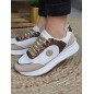 Baskets femme sneakers LPB Miria beiges