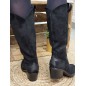 Bottes femme daim Elyana noires