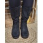 Bottes femme daim Glory noires