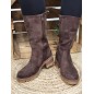 Bottes femme daim Glory marron