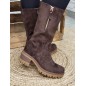 Bottes femme daim Glory marron