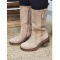 Bottes femme daim Glory beiges