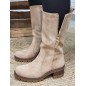 Bottes femme daim Glory beiges