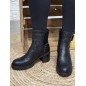 Bottines femme Nellie noires croco