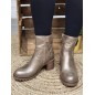 Bottines femme Nelya dorées