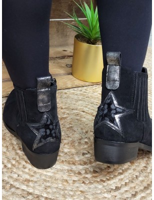 Bottines femme Jallia noires