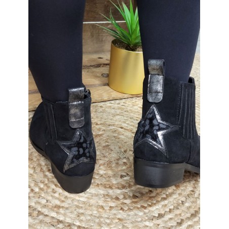 Bottines femme Jallia noires