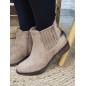 Bottines femme Jallia taupe