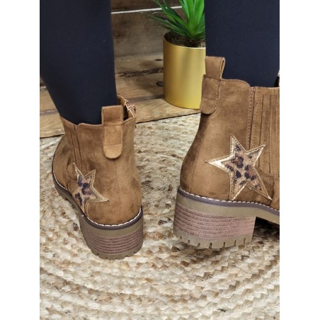 Bottines femme Stella camel