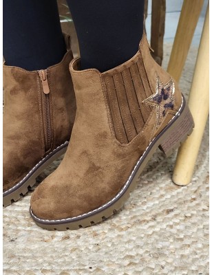 Bottines femme Stella camel