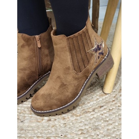 Bottines femme Stella camel