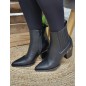 Bottines santiags femme Aura noires