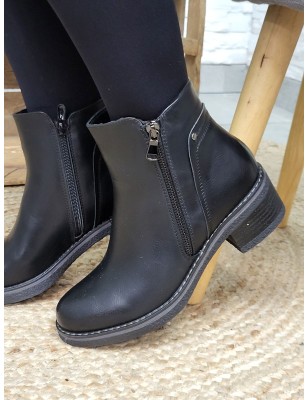 Bottines femme Elixia noires